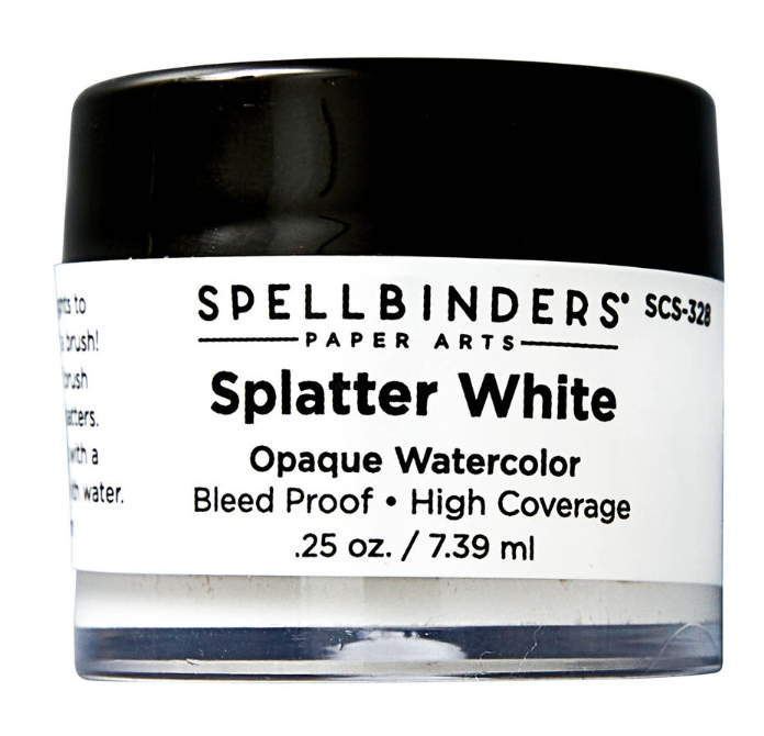 Spellbinders Splatter White Opaque Watercolor 0.25 oz