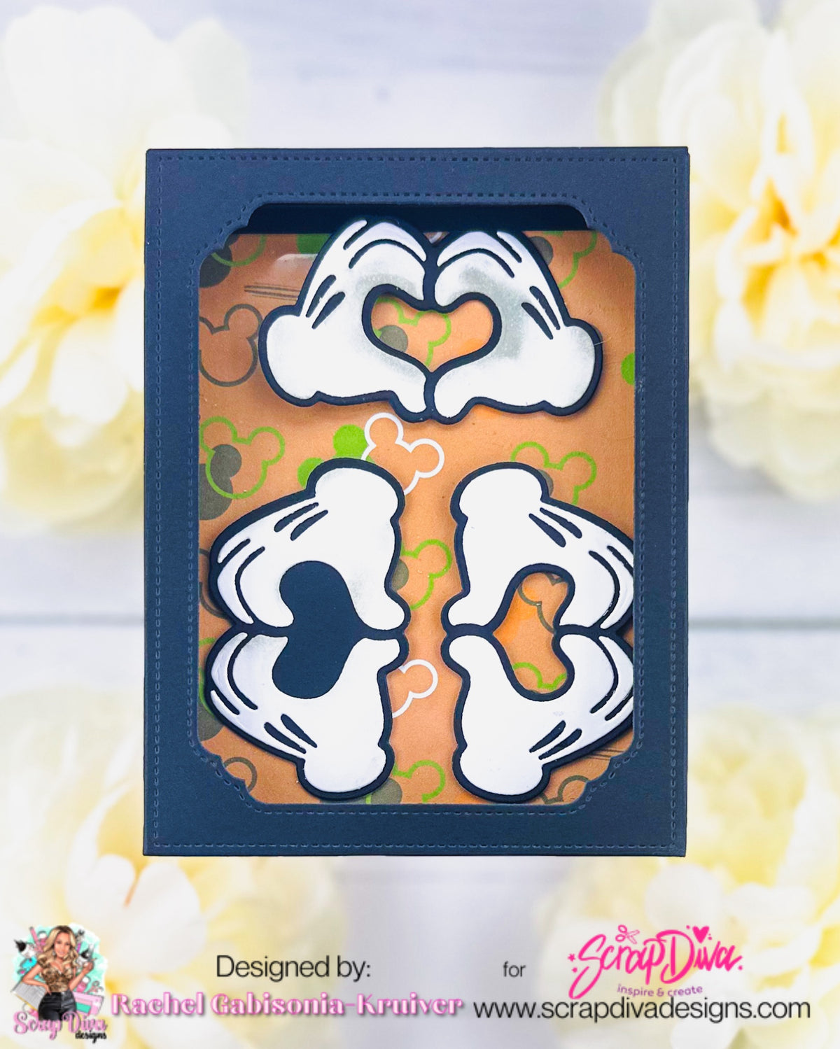 Steamboat Willie Heart Hands Die Set