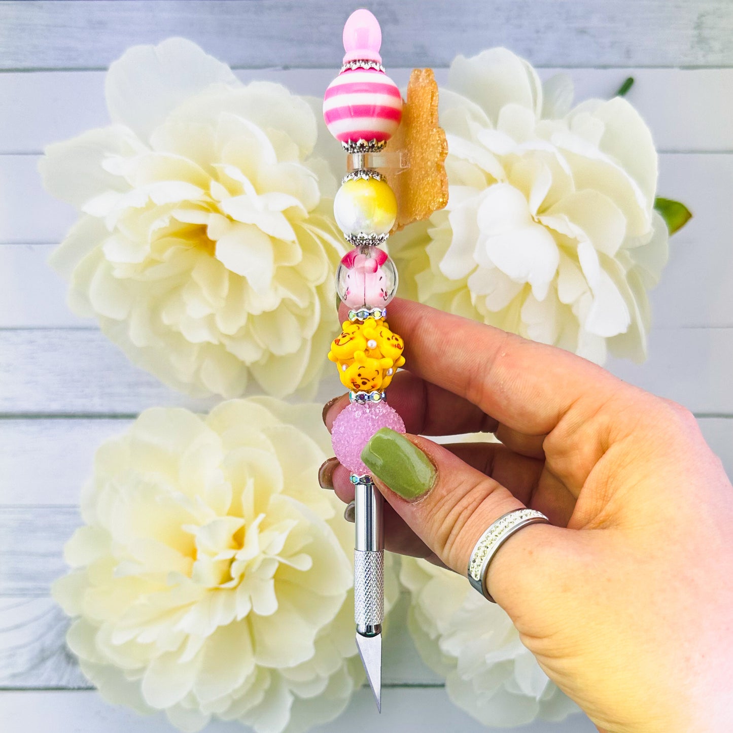 Beaded Bear Crafty Knife