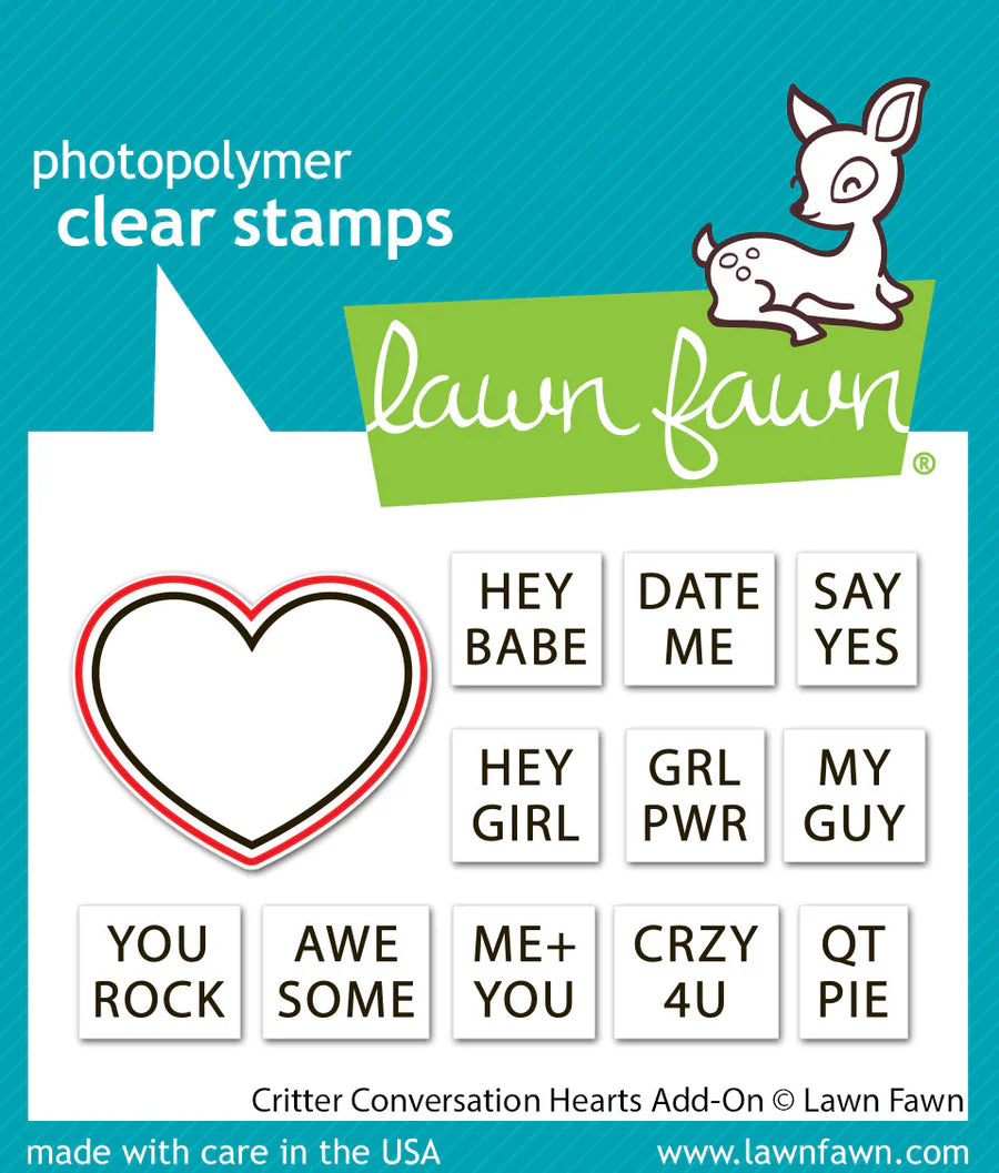 critter conversation hearts add-on BUNDLE