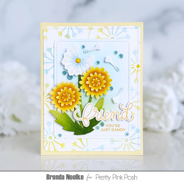 Stitched Dandelions Dies