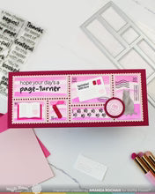 Postage Collage Slimline Wavy Lines Stencil