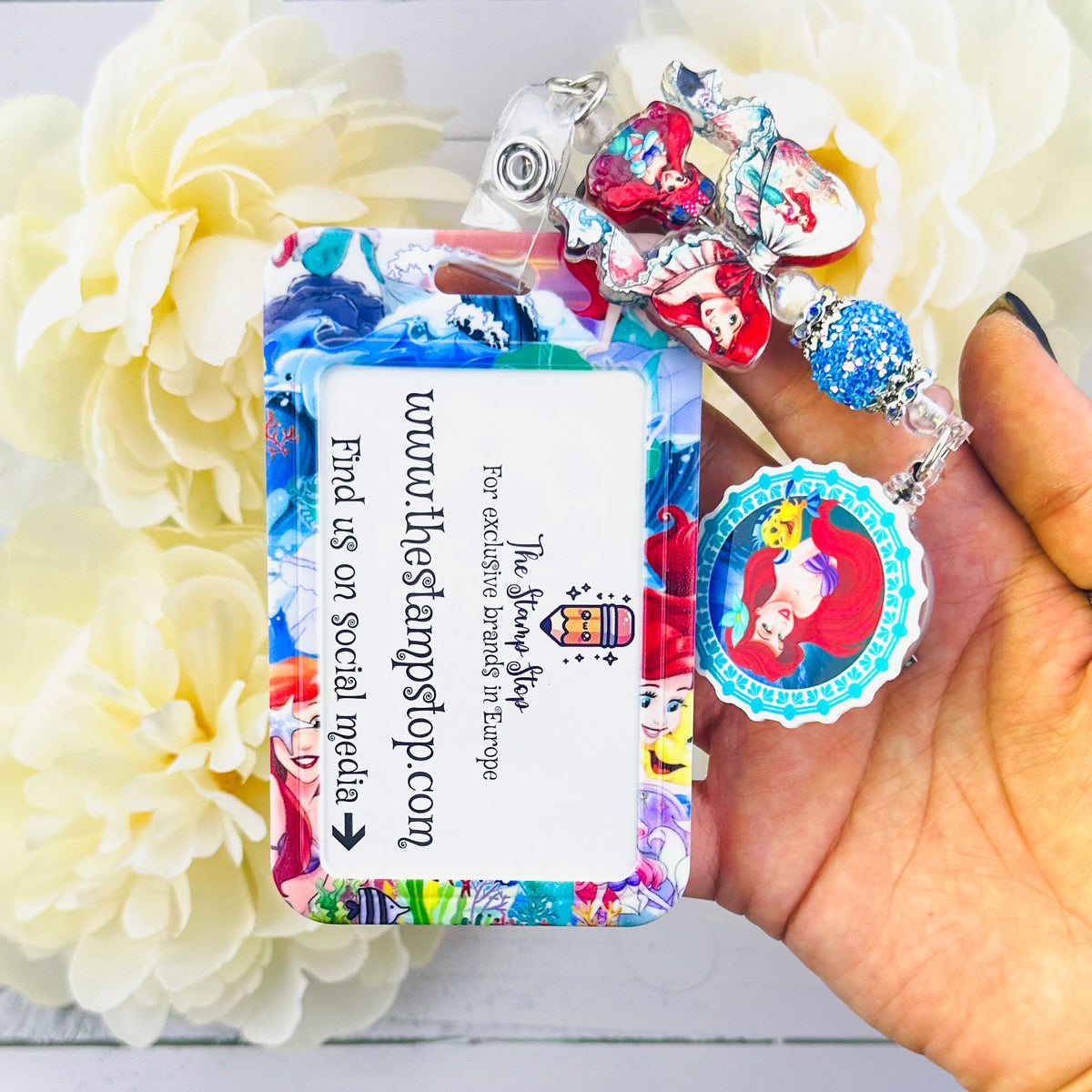 Sea Beaded Badge ID Holder