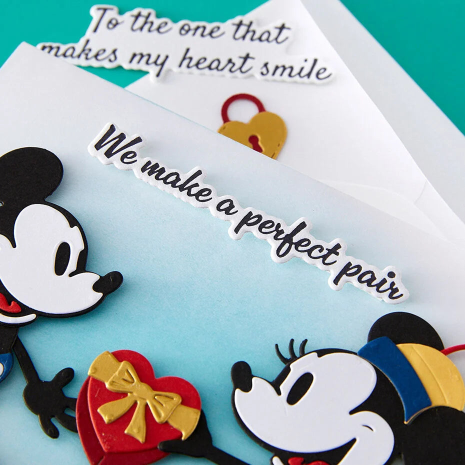 Classic Mouse Love Press + Foil Plate & Die Set Sentiments