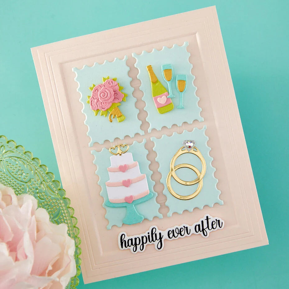 Classic Mouse Wedding Etched Dies