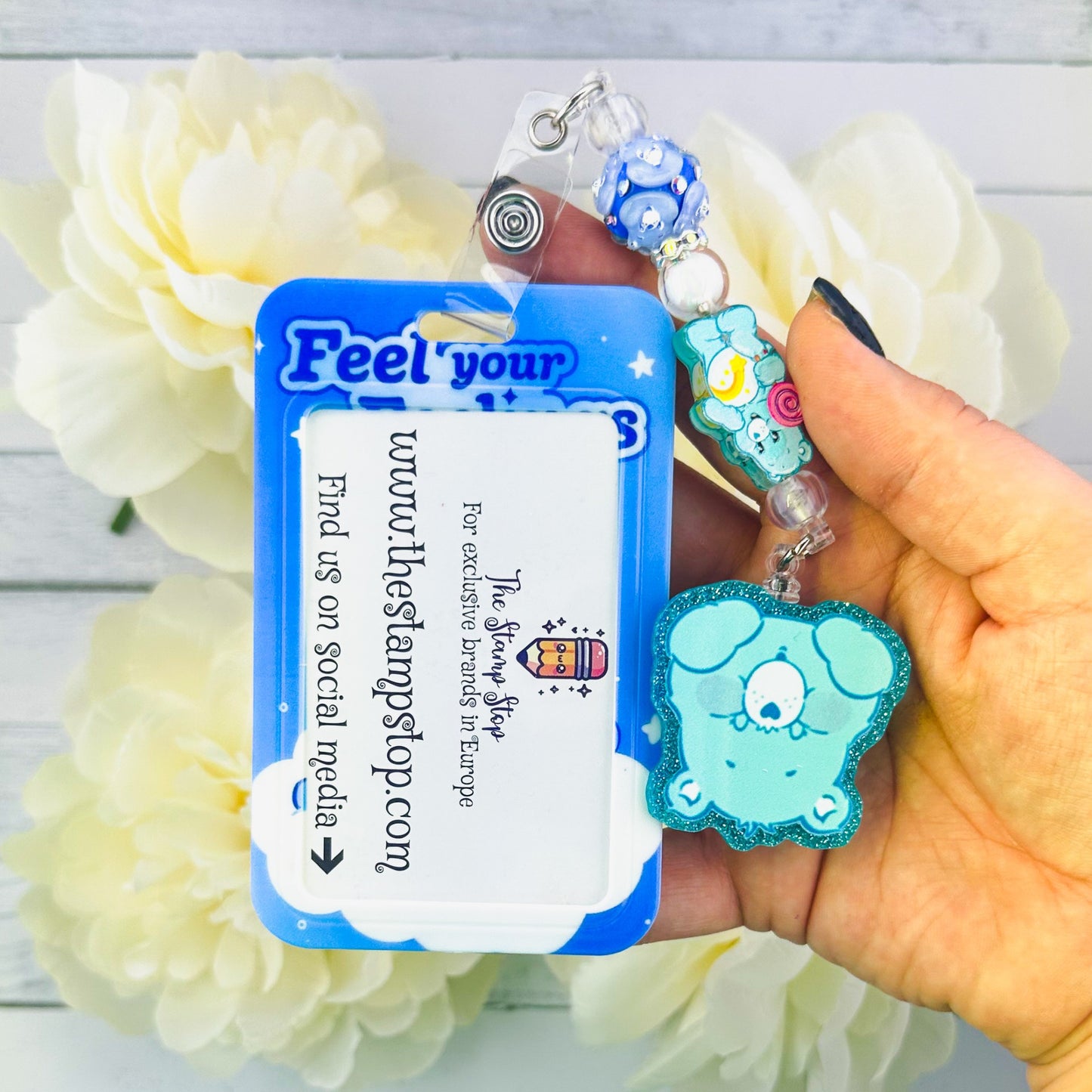Cbear Beaded Badge ID Holder