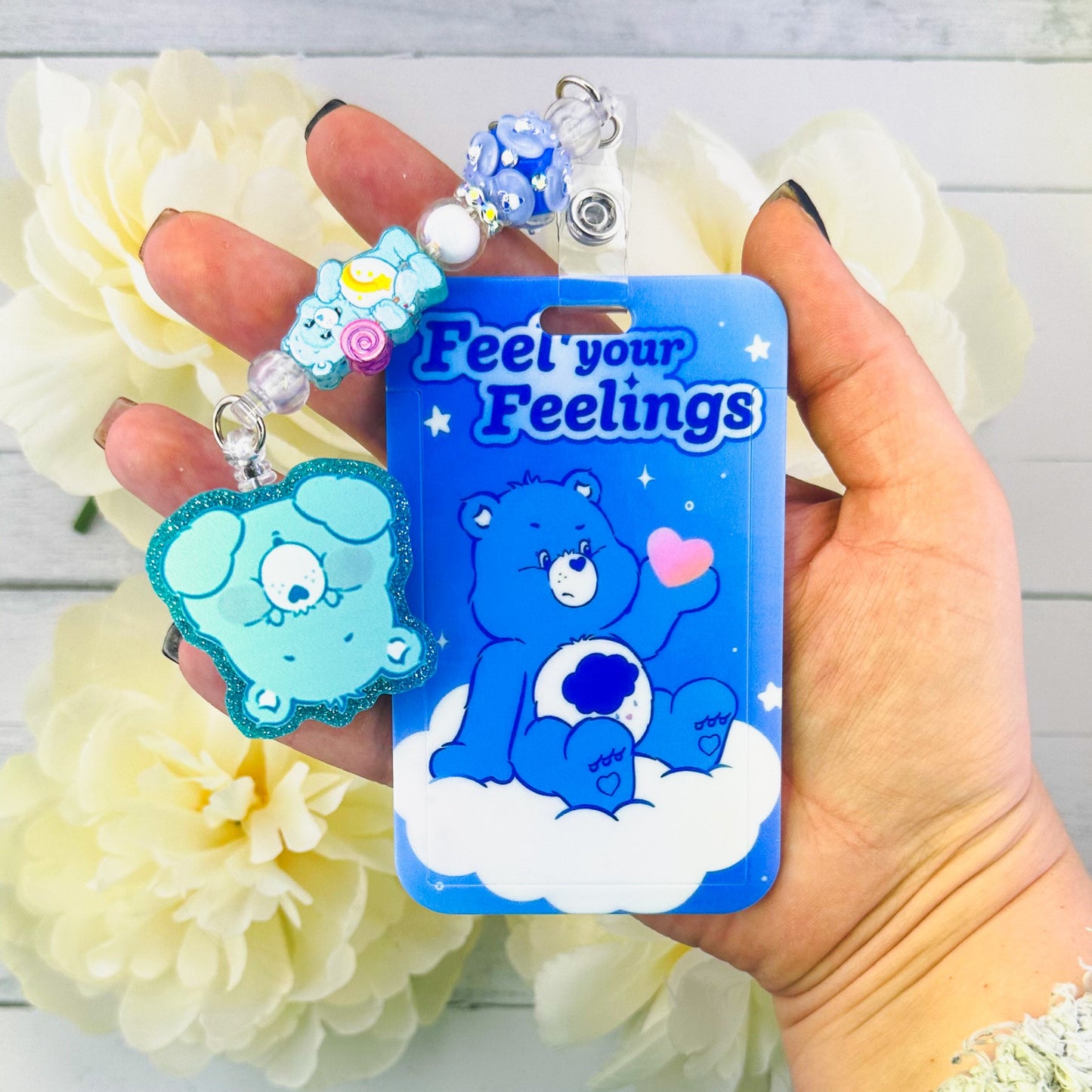 Cbear Beaded Badge ID Holder