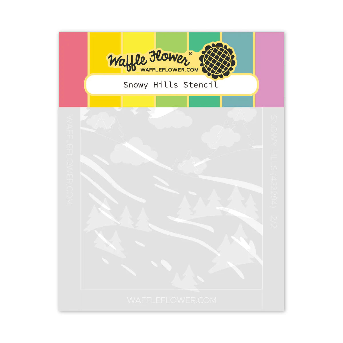 Snowy Hills Stencil