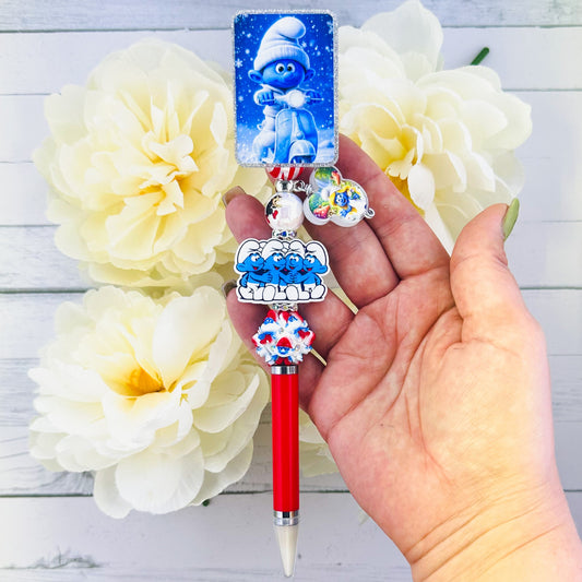 Blue Little Beaded Pick Up Tool