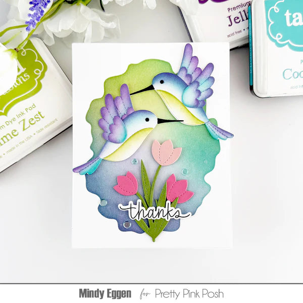 Watercolor Oval Mask Stencil