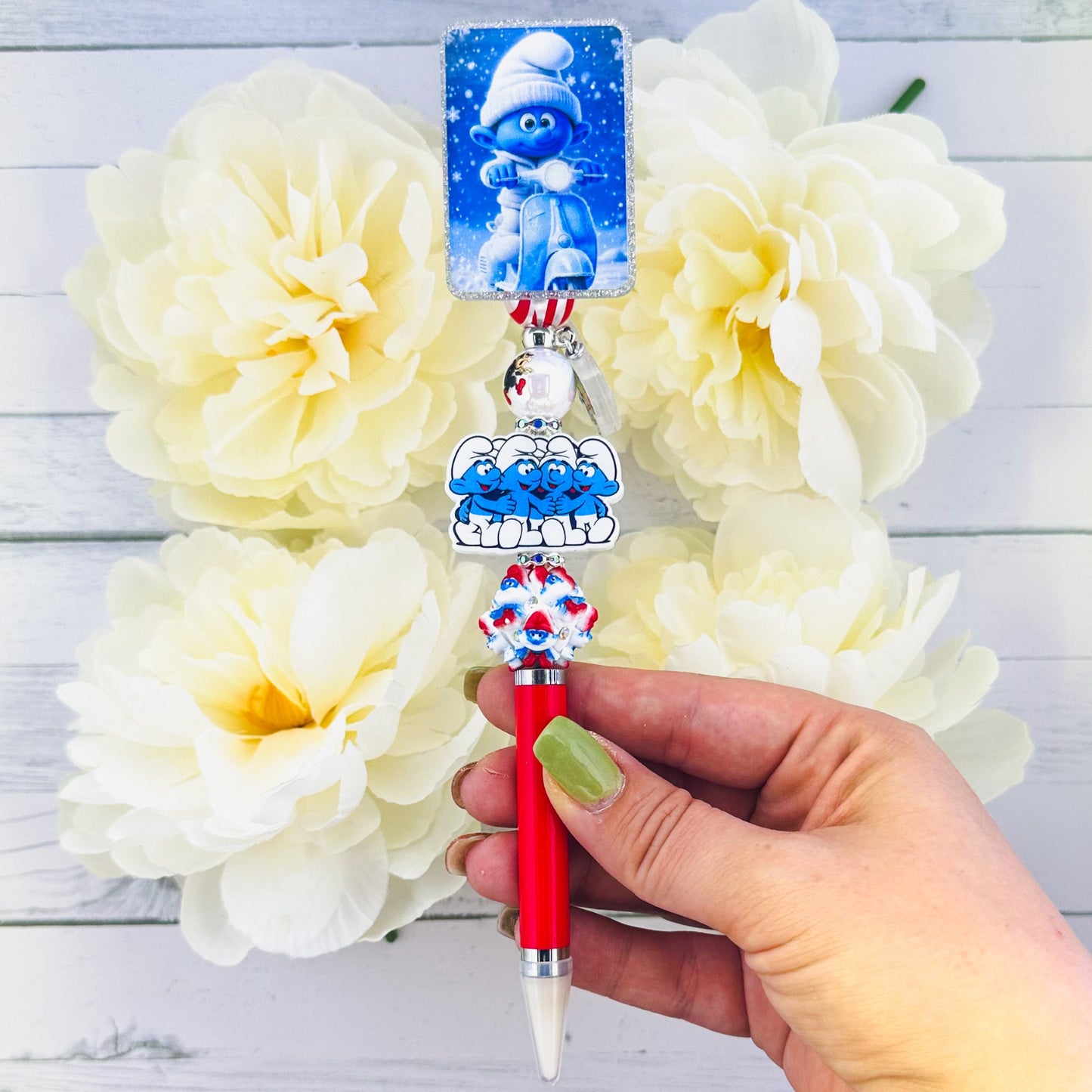 Blue Little Beaded Pick Up Tool