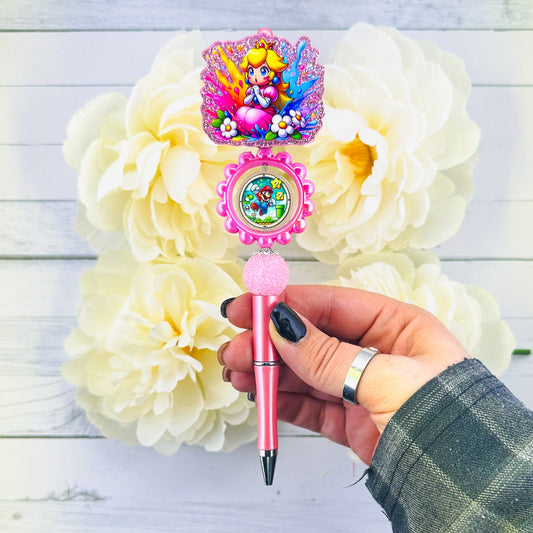 PlumberPrincess Beaded Pen