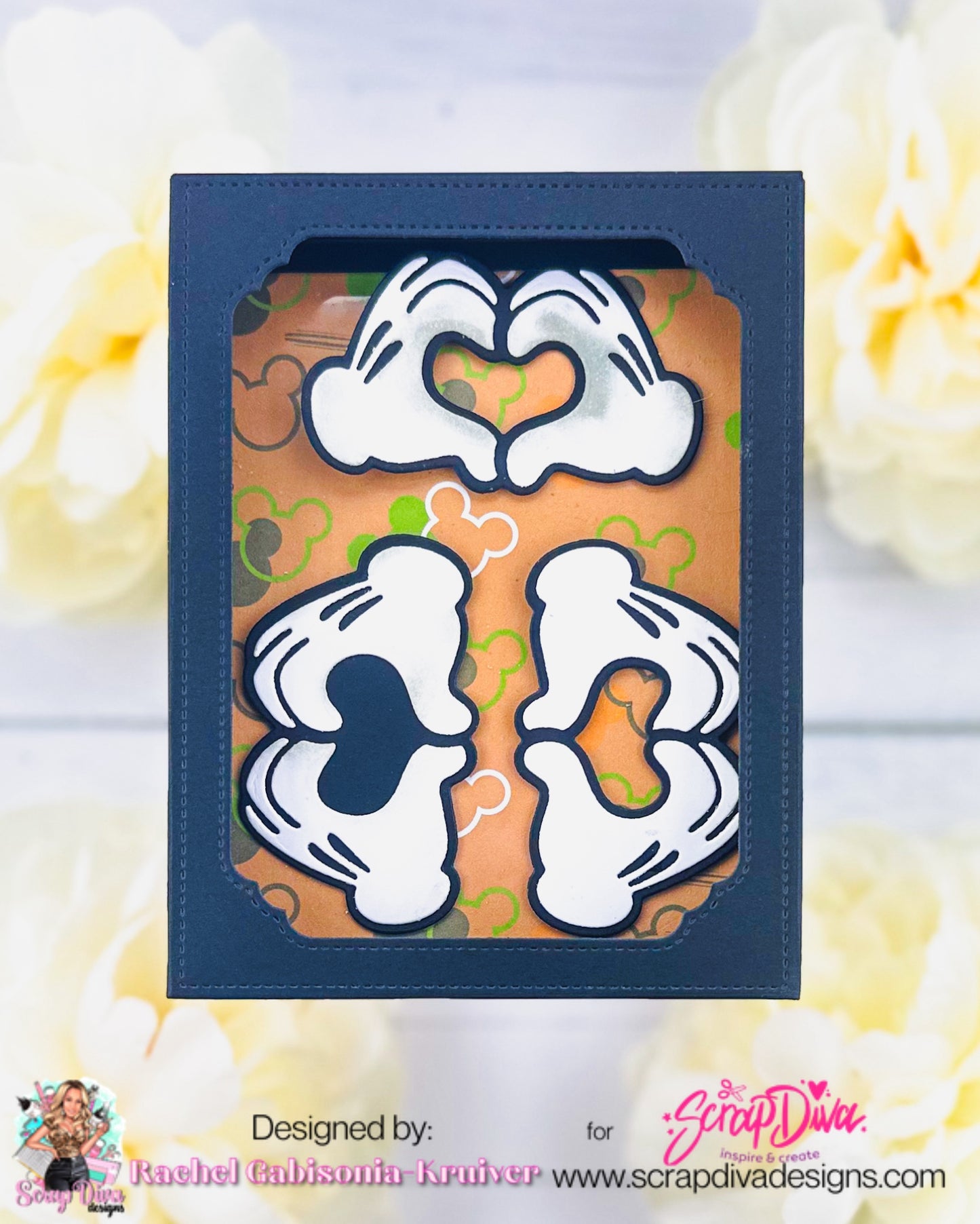 Steamboat Willie Heart Hands Die Set