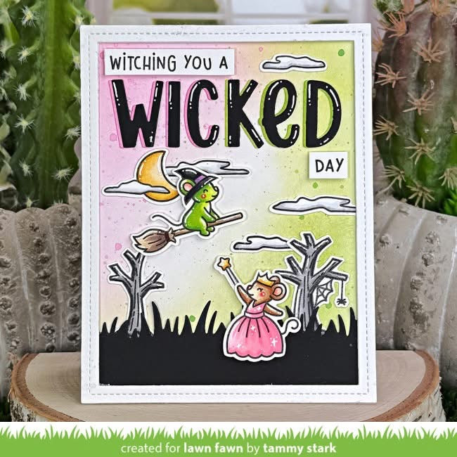 halloween mice Stamp AND Die BUNDLE