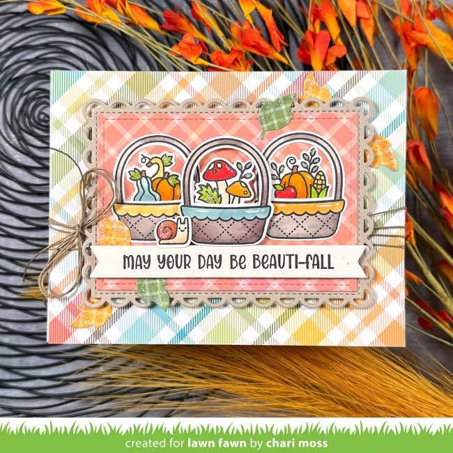 spring basket add-on: fall Stamp AND Die BUNDLE
