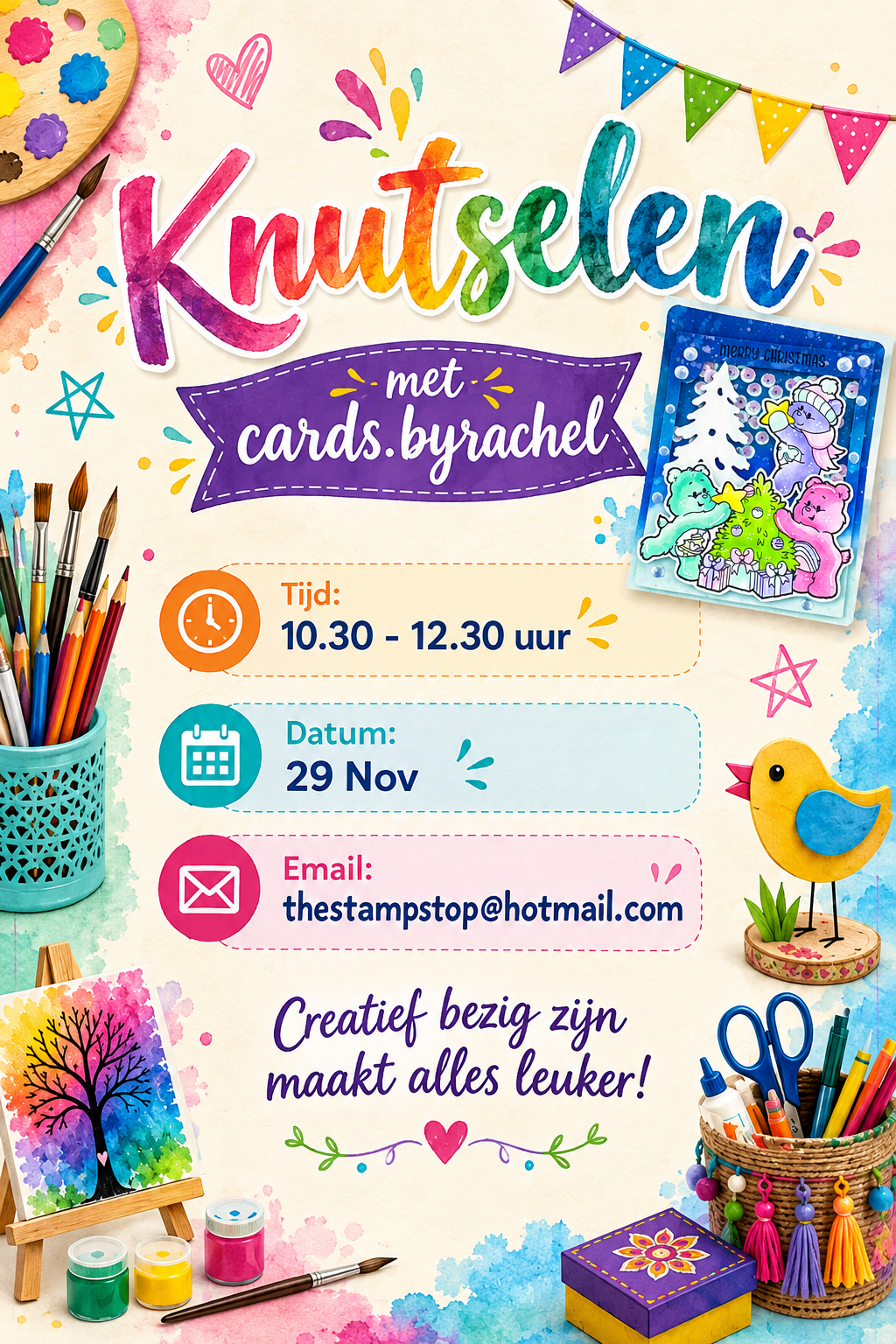 Workshop 29 Nov meer info in beschrijving