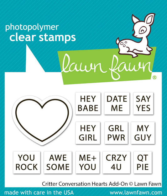 critter conversation hearts add-on BUNDLE