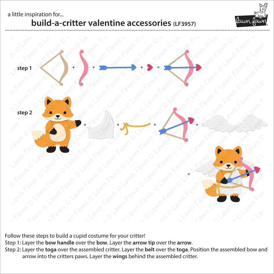 build-a-critter valentine accessories