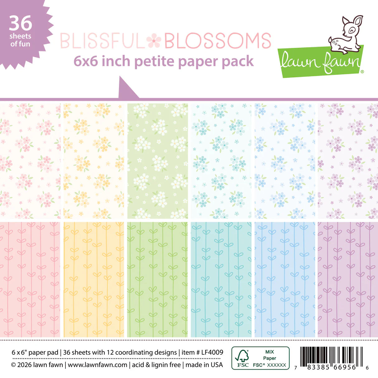 blissful blossoms petite paper pack
