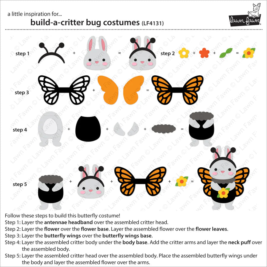 build-a-critter bug costumes