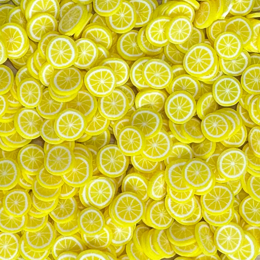 lemon clay pieces