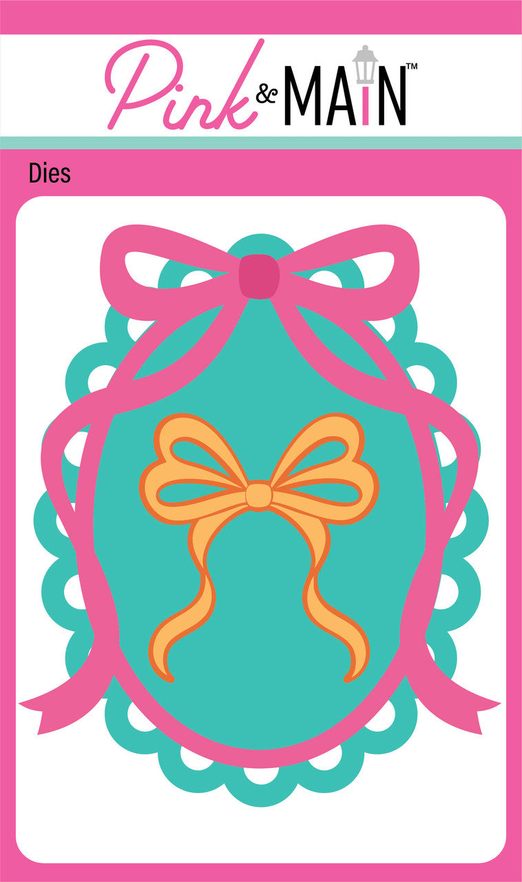 Fancy Oval with Bow Dies