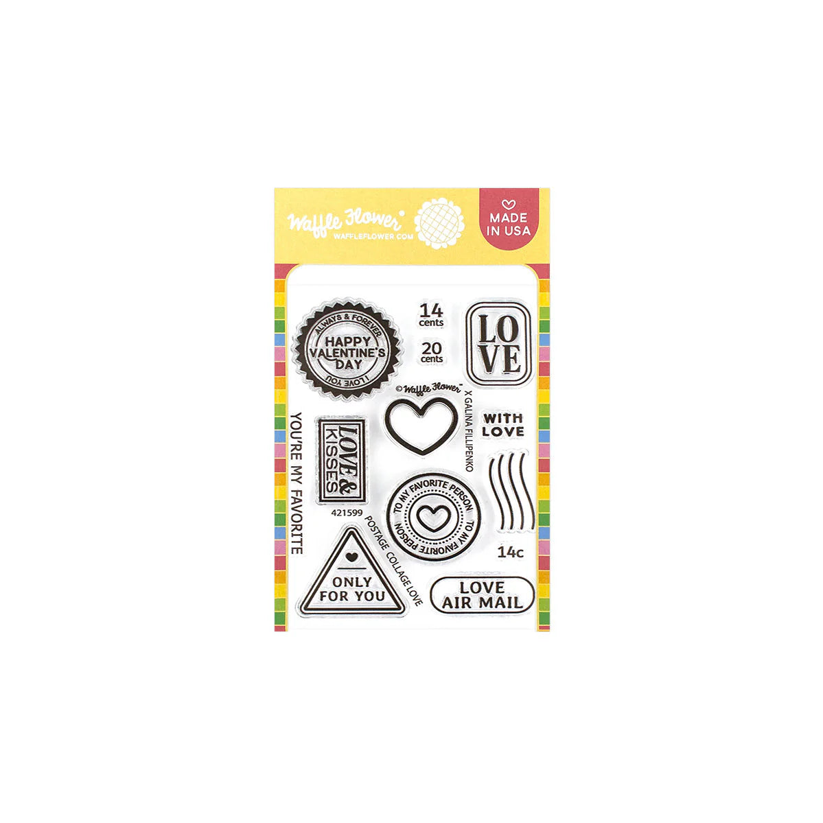 Postage Collage Love Stamp Set