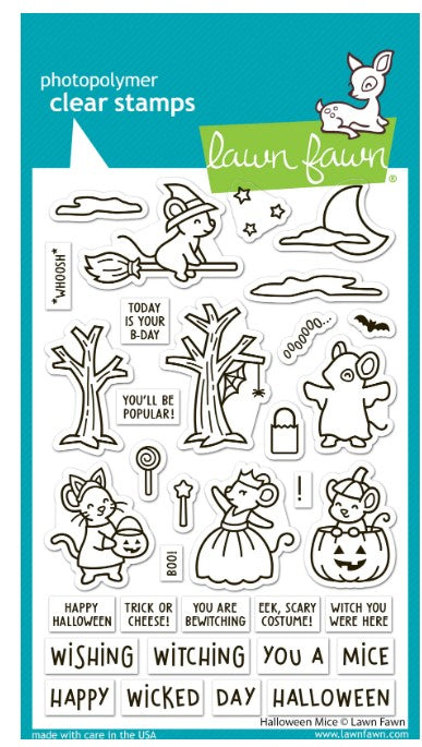 halloween mice Stamp AND Die BUNDLE