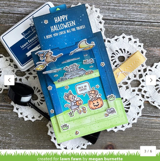 halloween mice Stamp AND Die BUNDLE