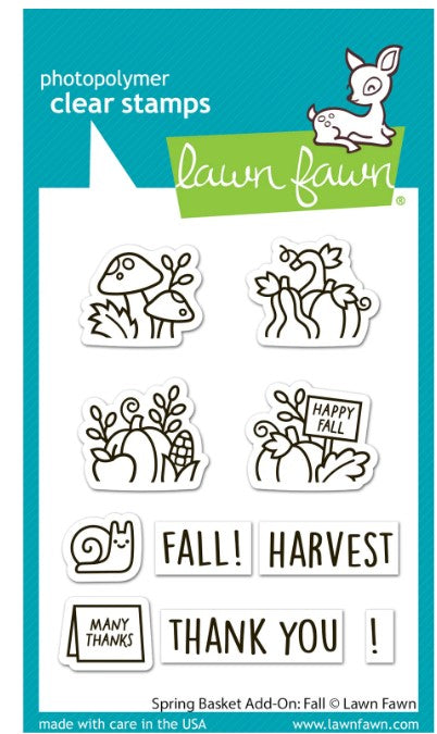 spring basket add-on: fall Stamp AND Die BUNDLE