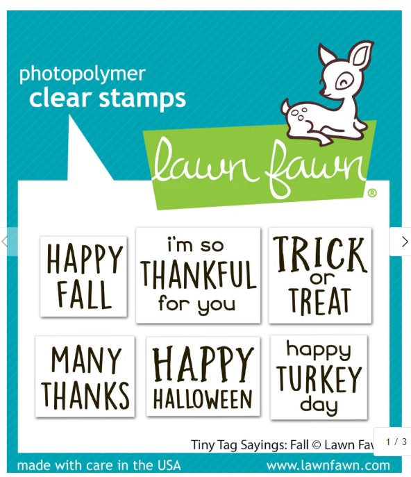 tiny tag sayings: fall