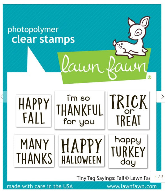 tiny tag sayings: fall