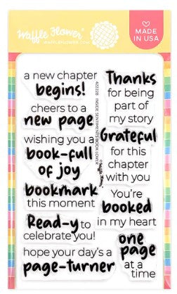 Inside Sentiments Book Lover Stamp Set