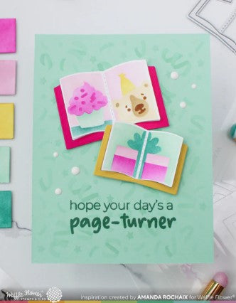 Inside Sentiments Book Lover Stamp Set