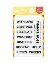 Nesting Postage Collage Greetings Stamp Set