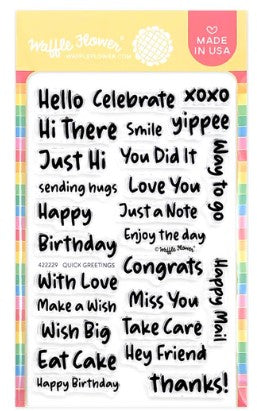 Quick Greetings Stamp Set