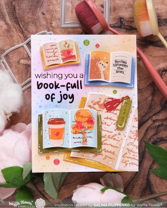 Open Book Trio Fall Stencil