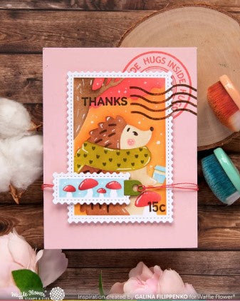 Nesting Postage Collage Stamp Set