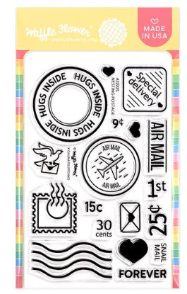 Nesting Postage Collage Stamp Set