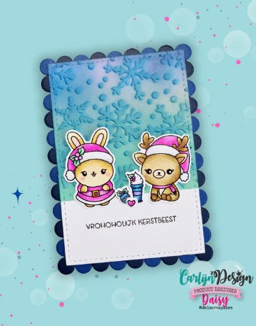 BUNDLE Vrohoholijk Kerstbeest Stamp AND Die