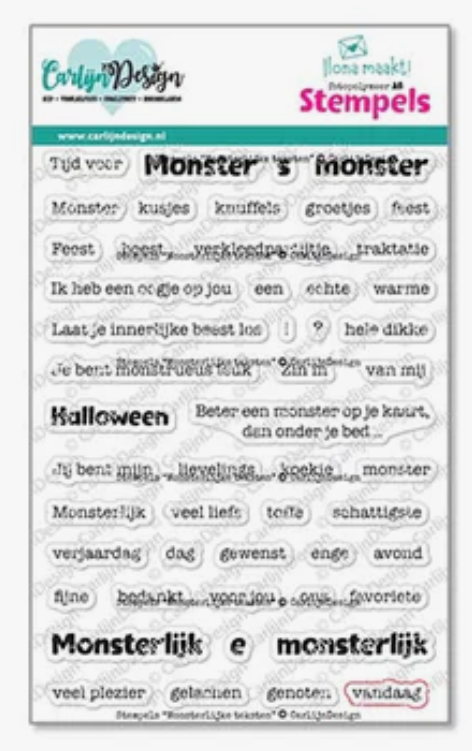 Monsterlijke teksten Stempels