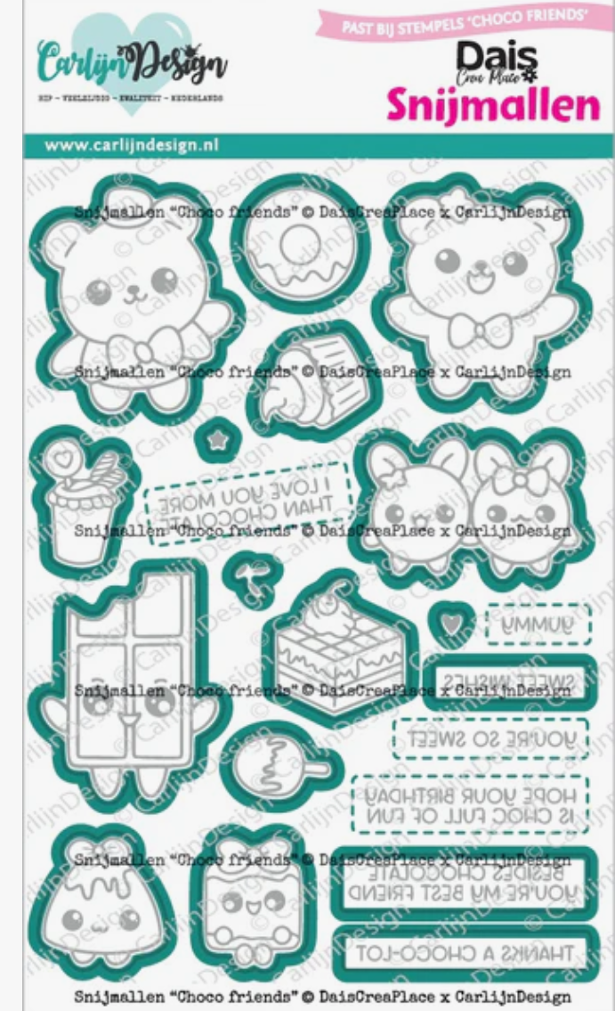 Choco Friends BUNDLE Stamp AND Die
