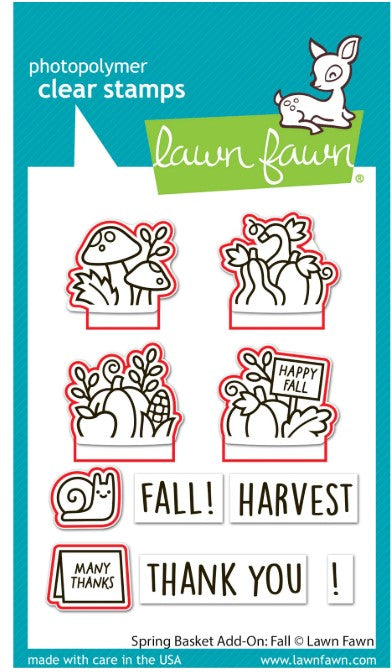 spring basket add-on: fall Stamp AND Die BUNDLE