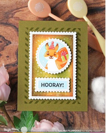 Nesting Postage Collage Blocks Stencil