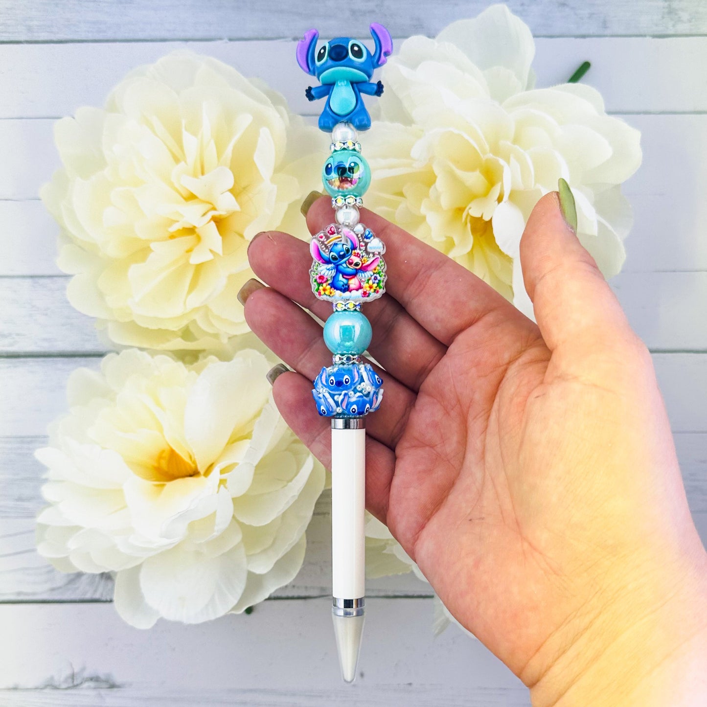 Blue Monster Beaded Pick Up Tool