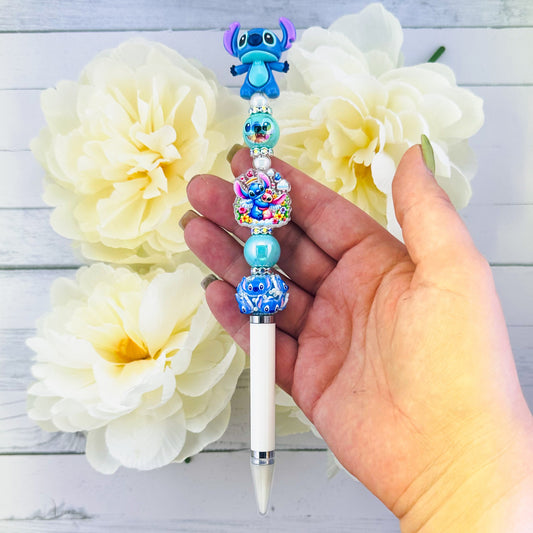 Blue Monster Beaded Pick Up Tool