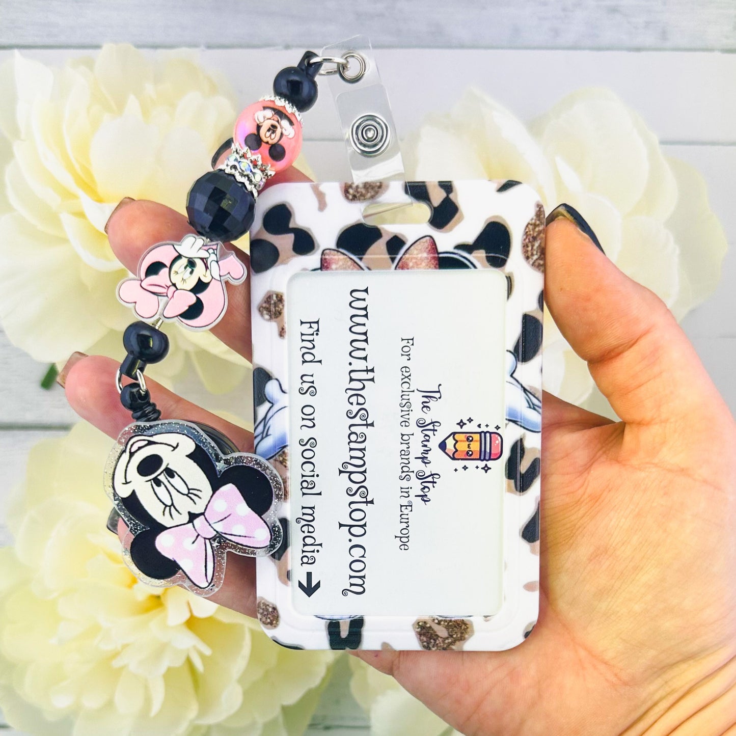 GirlMouse Beaded Badge ID Holder