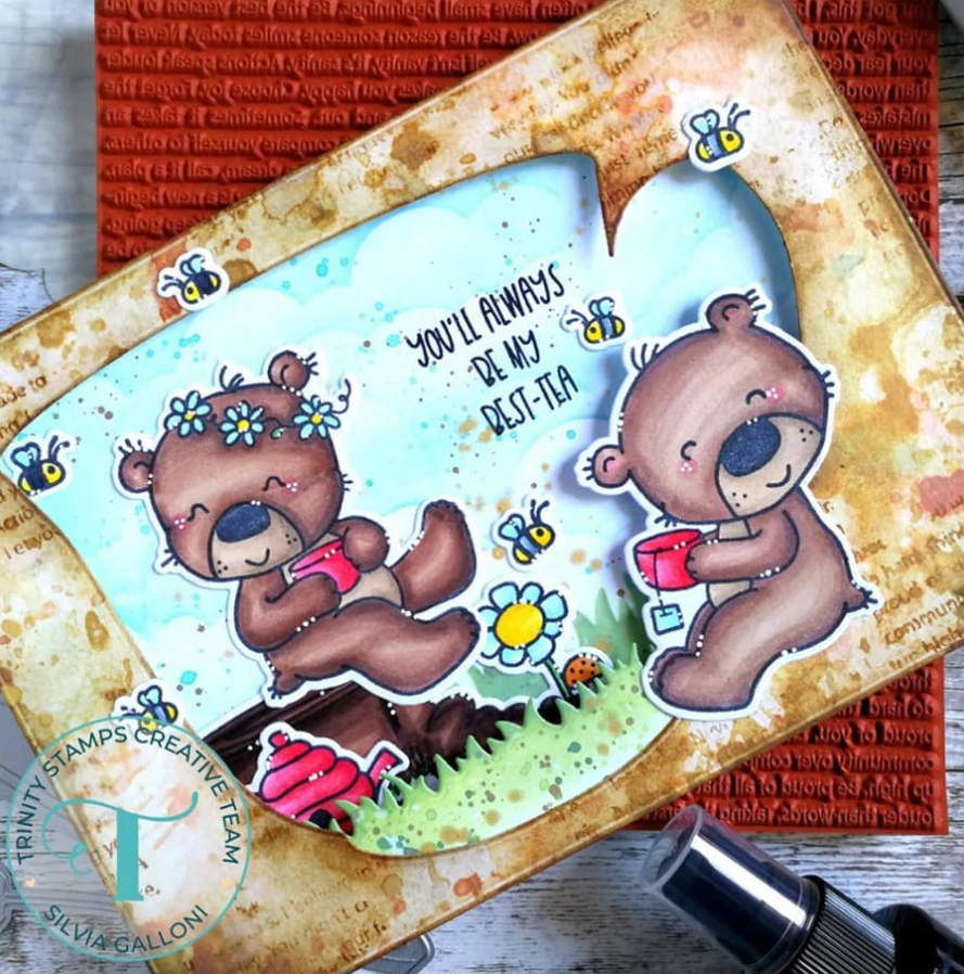 Best Tea Party stamp & coordinating die