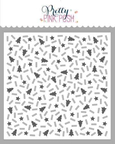 LayeredHolidaySprinkleMix Stencil