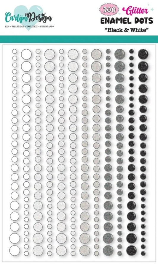 Glitter Enamel Dots Basics